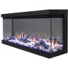 Superb 50" - Kominek elektryczny LED ścienny AFLAMO 