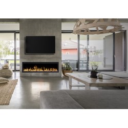 ROYAL 100 Kominek elektryczny LED ścienny / do zabudowy - AFLAMO