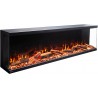 Kominek elektryczny LED ścienny UNIQUE 180cm BEZ GRZANIA  AFLAMO