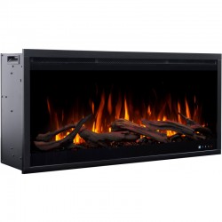 ROYAL 3D 120 cm, Kominek elektryczny ścienny i do zabudowy AFLAMO