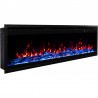 ROYAL PRO 100 cm, Kominek elektryczny ścienny i do zabudowy AFLAMO z dźwiękiem