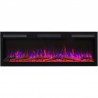 MAJESTIC PRO 128cm + Dźwięk, Kominek elektryczny LED ścienny i do zabudowy AFLAMO