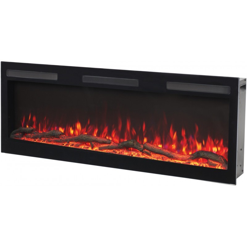 MAJESTIC PRO 213cm + Dźwięk, Kominek elektryczny LED ścienny i do zabudowy AFLAMO