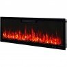ELITE 107 cm Kominek elektryczny LED ścienny i do zabudowy AFLAMO + DŹWIĘK