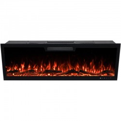 ELITE 153 cm Kominek elektryczny LED ścienny i do zabudowy AFLAMO + DŹWIĘK