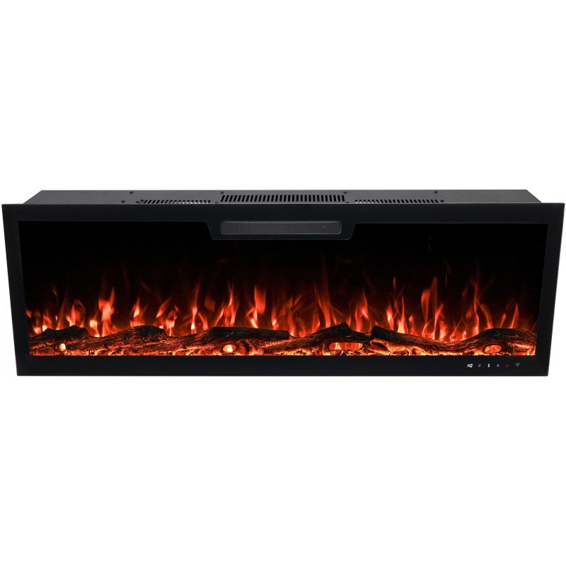 ELITE 153 cm Kominek elektryczny LED ścienny i do zabudowy AFLAMO + DŹWIĘK