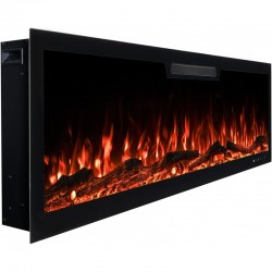 ELITE 213 cm Kominek elektryczny LED ścienny i do zabudowy AFLAMO + DŹWIĘK