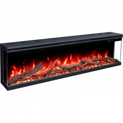 Unique PRO 120 cm, Kominek elektryczny LED do zabudowy AFLAMO