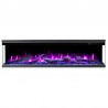 Unique PRO 120 cm, Kominek elektryczny LED do zabudowy AFLAMO