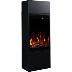 Kominek elektryczny MILOS 3D 40 Czarny + DŹWIĘK - AFLAMO