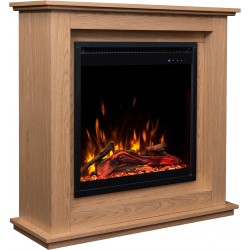 Kominek elektryczny SUND 3D Dąb + DŹWIĘK - AFLAMO