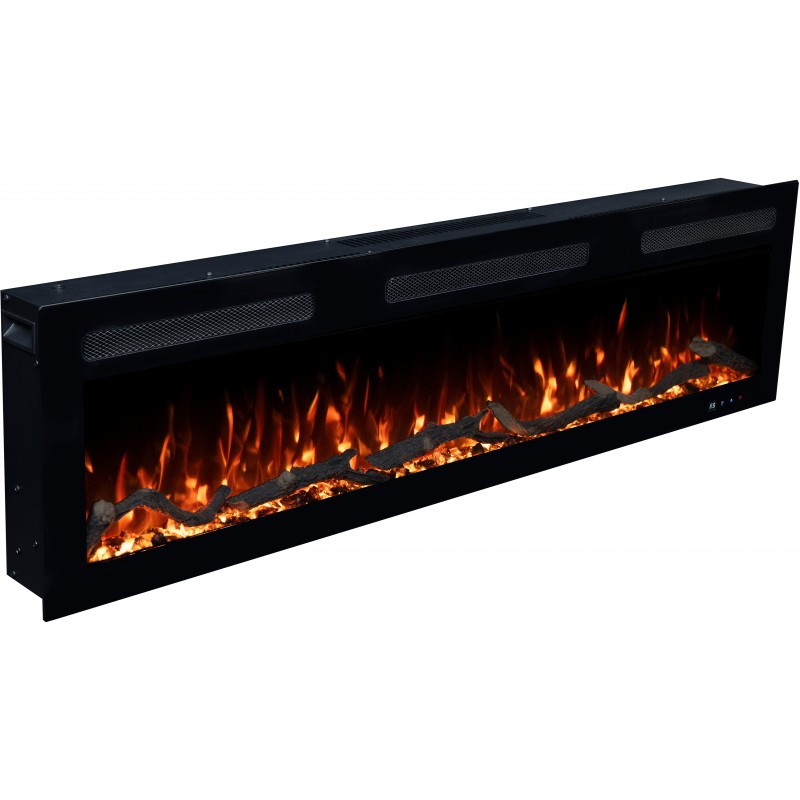 MONARCH Kominek elektryczny LED ścienny i do zabudowy EmotionFlame z Dźwiękiem