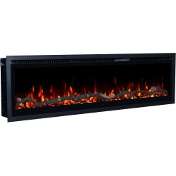 REGAL, Kominek elektryczny LED ścienny i do zabudowy EmotionFlame z Dźwiękiem